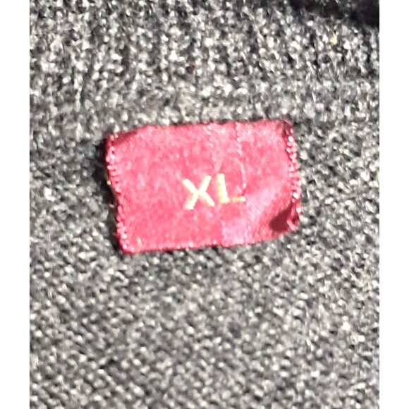 Nordstrom Merino Wool Sweater Mens Size XL Gray V Neck Long Sleeved Pullover Vin - Picture 8 of 9